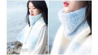 Star Stitch Scarf Free Crochet Pattern - Very Easy Tutorial 钩针小苍兰围巾教程