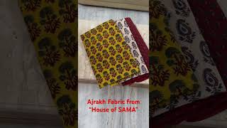 Ajrakh Fabric from House of SAMA #ajrakh #handmade #mulmulcotton #bhuj #fabric #colours ##cotton