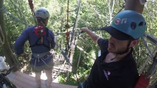 WhiteWaterRaftingCenter Korie and Kymara 2017 Zip Line