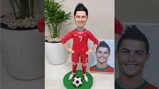 Cristiano Ronaldo made from polymer clay, sculpture timelapse【Clay Artisan JAY】#Shorts