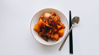 입에 착착 붙는 닭볶음탕 레시피 :: Braised spicy chicken recipe