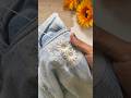 Flower Embroidery on Jeans with Stick & Stitch Sticker