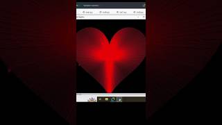 Red Heart Shape Pattern Using Python Turtle Graphics #python #turtlegraphics #heart #heartshape
