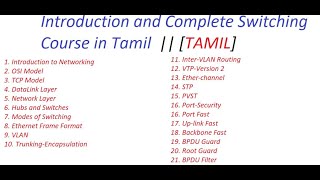 Introduction to Networking and Complete Switching Course || [TAMIL]