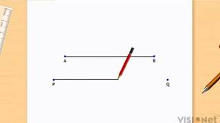 Measuring line segment by tracing