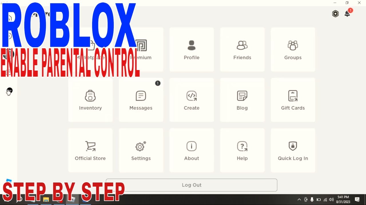 How To Enable Parental Control On Roblox 🔴 - YouTube