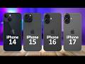 iPhone 17 VS iPhone 16 VS iPhone 15 VS iPhone 14