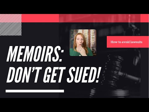 Can you get sued for writing an autobiography?