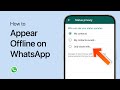 How To Appear Offline on WhatsApp - Tutorial