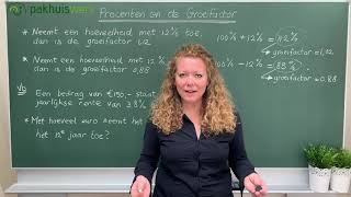 Procenten en de groeifactor 3 havo / vwo