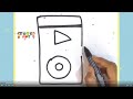 How to draw Mp3  -Colouring for Kids & Toddlers |Draw, Paint and Learn _ Toto Art