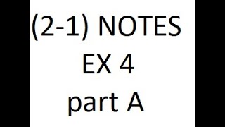 HP (2-1) Notes Ex4 part a