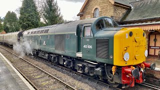 Class 40 40106 - Severn Valley - 28th December 2021