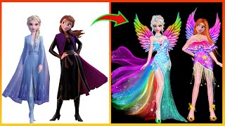 Elsa Anna Frozen Glow Up My Little Pony: Rainbow Dash, Pinkie Pie | Cartoon World