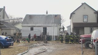 Firefighter injured searching burning home