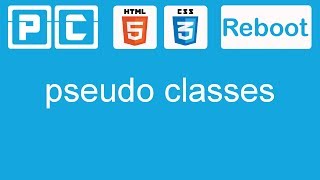 HTML5 and CSS3 beginners tutorial 24 - pseudo classes