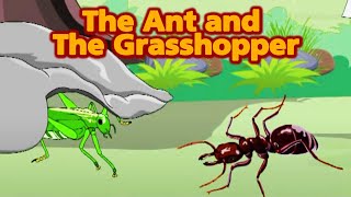 चींटी और टिड्डा - The Grasshopper and The Ant Story | English Moral Stories & Kahaniya for Kids