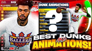 BEST UNBLOCKABLE BIG MAN DUNKS & GREEN JUMPSHOT ANIMATIONS IN NBA 2K24!