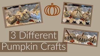 3 Easy Pumpkin Decor Ideas | Pumpkin Crafts