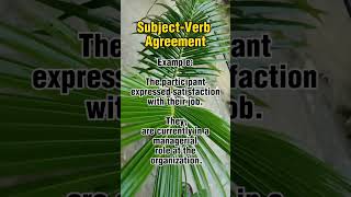 Subject-Verb Agreement Rule numbers 1-3