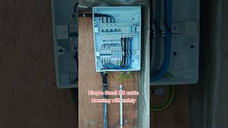 Small Distribution Box Cable Dressing and Termination.