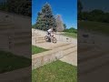 Сycling down stairs