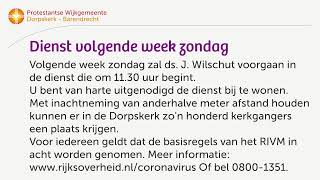 Dienst 9 augustus 2020