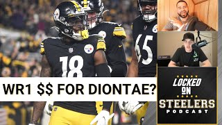 Diontae Johnson Contract Rumors/What Steelers Paying Him WR1 Money Would Mean with New Salary Cap