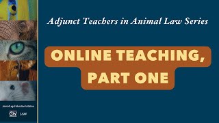 Adjunct Teachers in Animal Law | Online Teaching, Part I