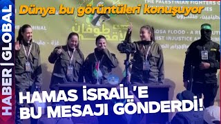 Hamas İsrailli Rehinelerle  Netanyahu'ya Bu Mesajı Gönderdi! Dünya Bu Görüntüleri Konuşuyor