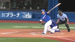 -2023.08.08-【NPB】１回表 細川成也 片手一閃 レフトへ先制ツーベースヒット 中日ドラゴンズ（vs横浜DeNA）