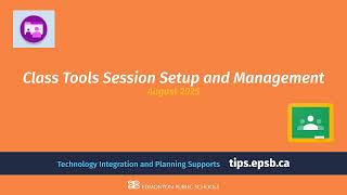 Google Class Tools: Staff Tutorial