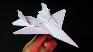 Cara Membuat Pesawat JET SU - 27 Flanker - Origami Pesawat JET Tempur dari Kertas