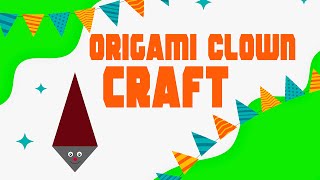 Origami Clown ! Easy origami clown face ! DIY - How to make an Origami Clown ! Origami Clown face !