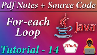For Each Loop (for-each loop) in JAVA || JAVA Tutorial in Hindi #14 || Death Code