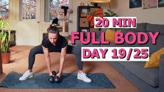 20-Minute Dumbbell Full-Body Workout – Crush Day 19 of the Christmas Challenge!🎄