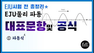 [시험전정리] EJU 물리 파동 대표문항 및 공식/①파동식