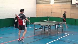 Kostadinov vs A Weikert Tischtennis Oberliga Windsbach Passau II 20160402  3