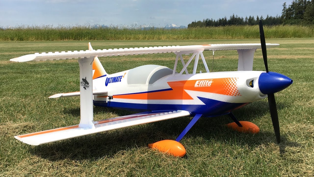 Bill's E-flite Ultimate 2 Biplane BNF RC Plane With SAFE Maiden Flight ...