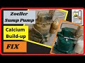 Sump Pump Calcium build-up Fix and repair Zoeller Pump