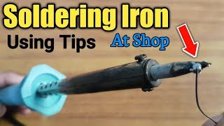How to use electric soldering iron tips in Urdu/Hindi