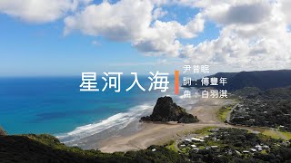 星河入海 - 尹昔眠 | 動感歌詞 【我落你指尖就像星河奔赴海面】