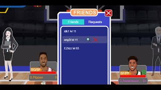 Friends list - test 1 | DT: Basketball Early Access Gameplay