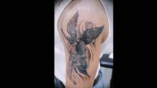 The significance of tattoo Archangel Michael - original versions of ready made tattoo drawings on th