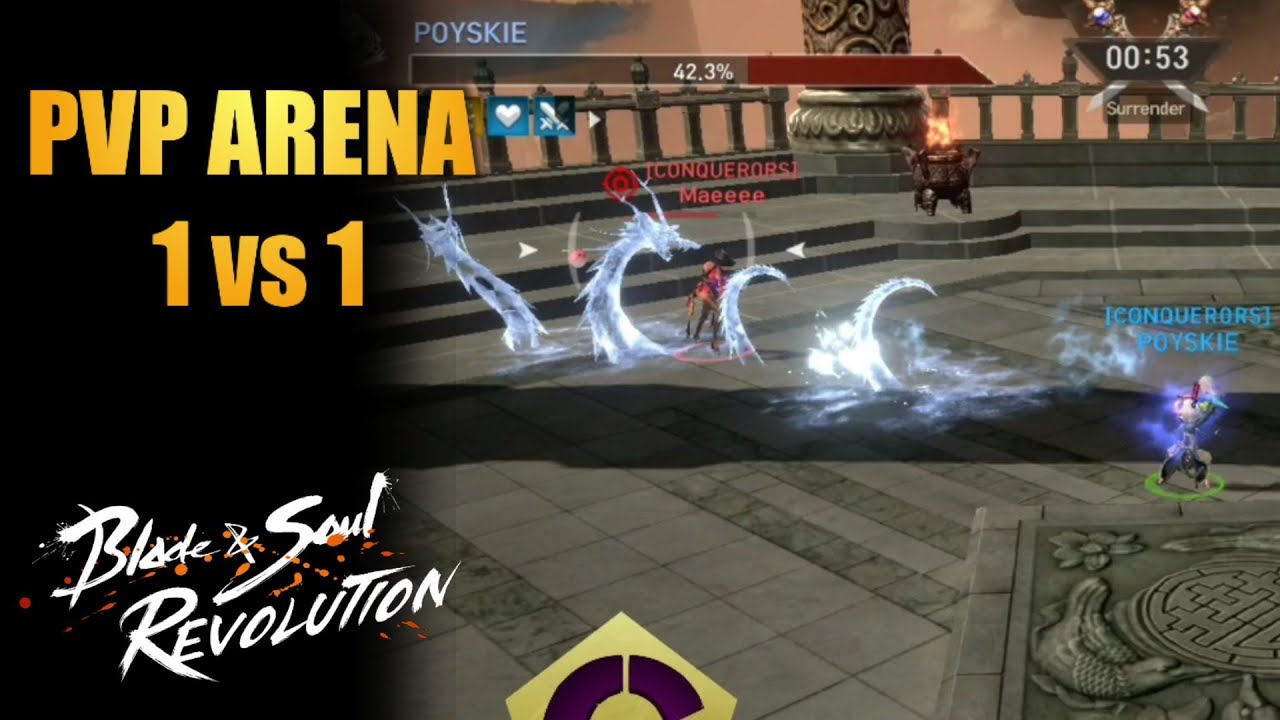 Blade And Soul Revolution Pvp Arena Force Master Gameplay Youtube