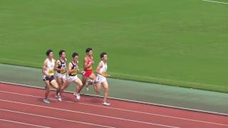 280917関東新人800m予選6組福岡1分56秒96