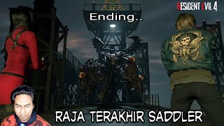 Pertempuran akhir lawan boss saddler || resident evil 4 remake || ending..