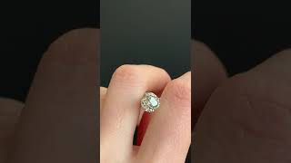 1.32ct round GIA diamond by anueva jewelry