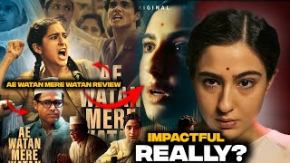 Ae Watan Mere Watan Movie Review|Ae Watan Mere Watan|Sara Ali Khan|Emraan Hashmi|Prime video #review