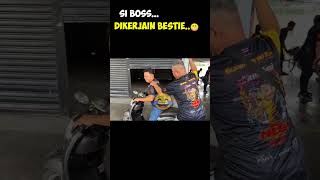 bikin bengek dikerjain bestie sampe ngakak#shortsvideo #dragbike #hby #teknotuner #sentul #nyeting